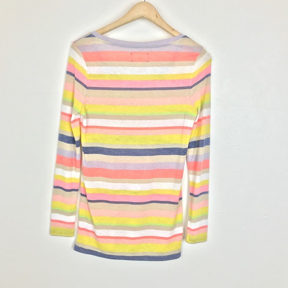 Lou & Grey Yellow Striped Warming Long Sleeve Tee - Picture 3 of 7